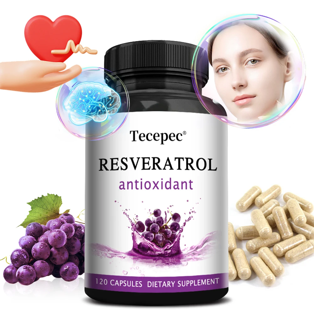 

Resveratrol Supplement 600mg - Antioxidant,Anti-Aging,Trans Resveratrol,Promotes Healthy Aging, Cardiovascular Health
