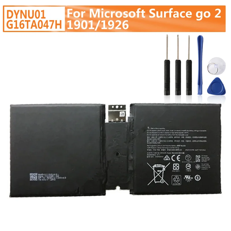 

NEW Replacement Battery DYNU01 G16TA047H For Microsoft Surface go 2 1901/1926 Laptop Battery 3500mAh With Tools