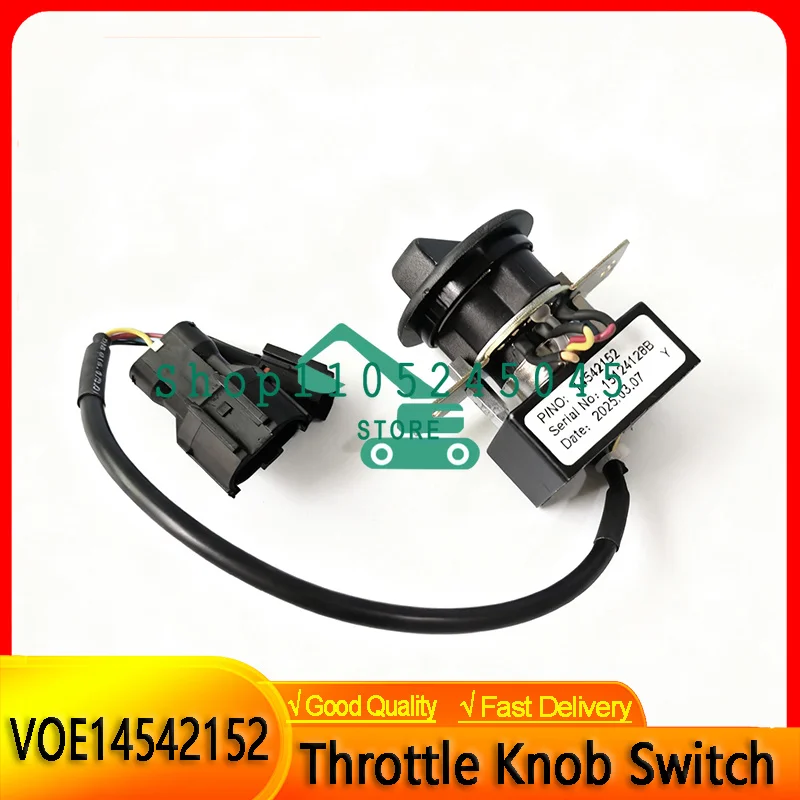 14542152 VOE14542152 Throttle Knob Switch for EC210B/240B/290B Excavators Selector Switch Fuel Control Throttle Knob