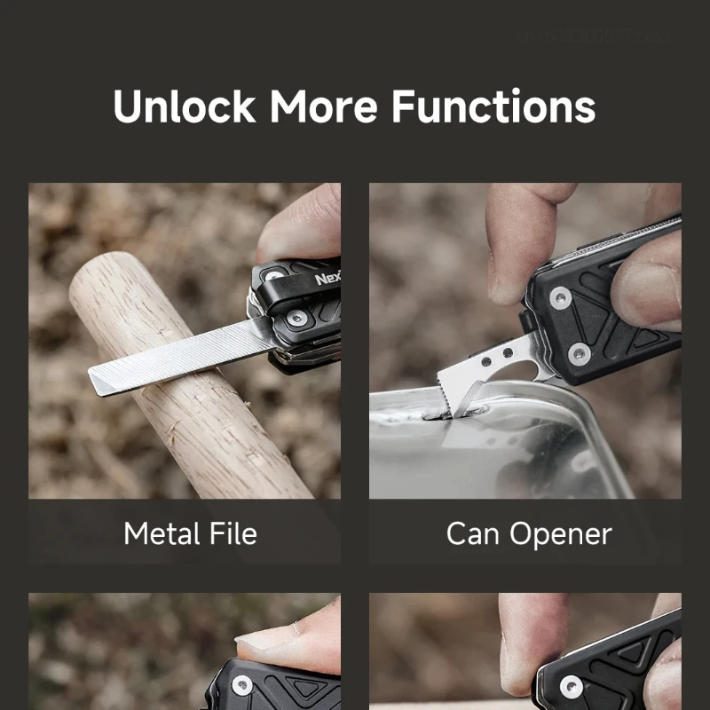 Youpin-Portable Pocket Multitool, EDC Multi Ferramentas Funcionais, faca de escultura substituível, tesoura dobrável, mais novo, EDC, mais novo, E1