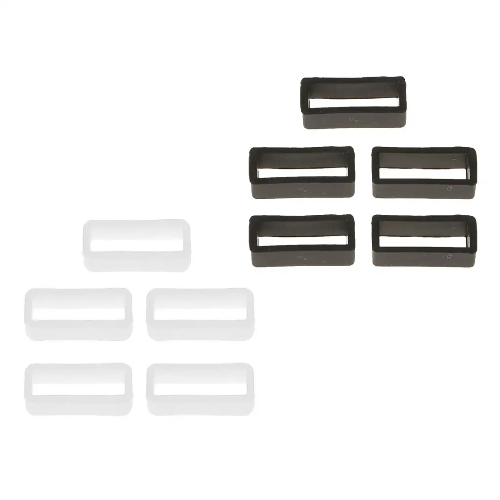 10 Pieces DIY Rubber Silicone Wristband Loop Retaining Rings 20mm