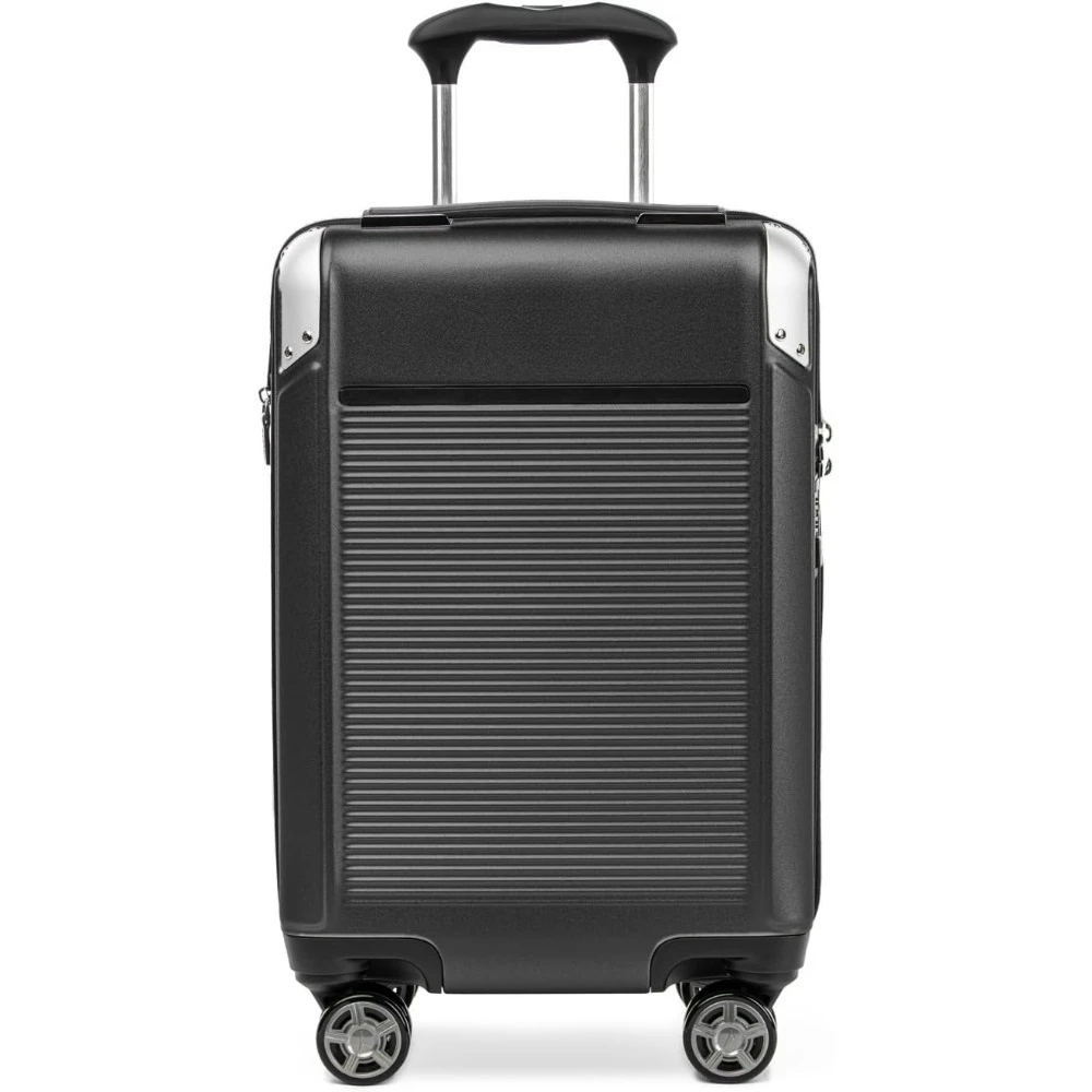 Luggage & Travel GearPlatinum Elite Hardside Expandable Carry on Luggage, 8 Wheel Spinner, TSA Lock, Hard Shell Polycarbonate