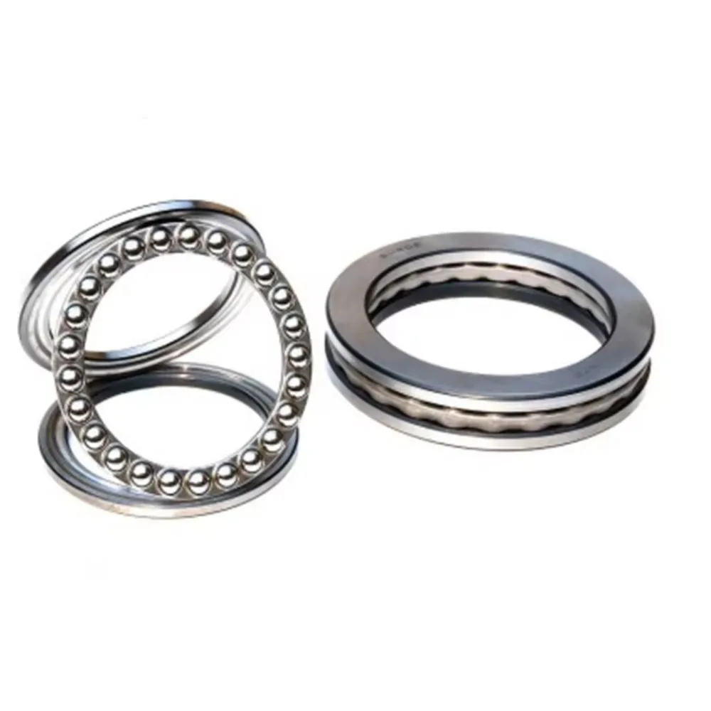 1/3/5Pcs 304/440 Stainless Steel Plane Axial Bearing  51101 51102 51103 51104 51105 51106 51107 3-in-1 Thrust Ball Bearing