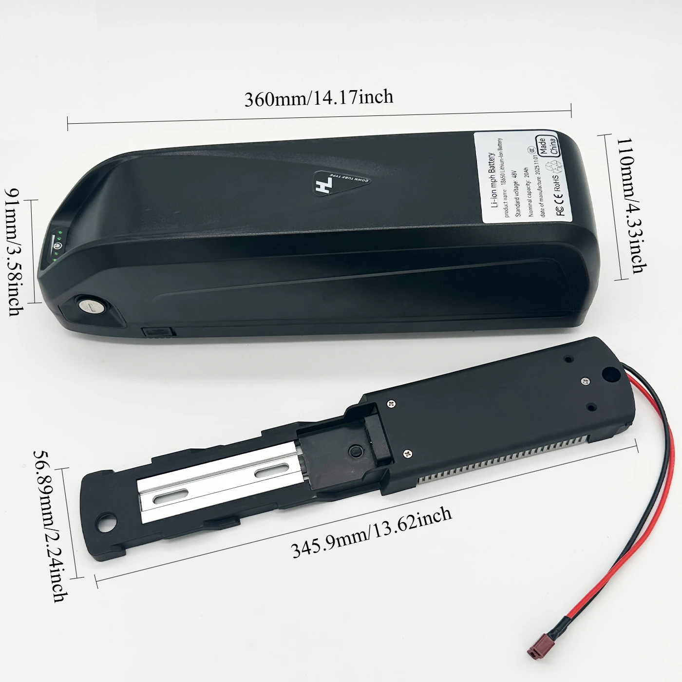 

New Hailong 48V Down Tube High quality 36V 52V Batteries 20Ah 30Ah 40Ah for Isinwheel M10 Jasion RetroVolt battery + charger