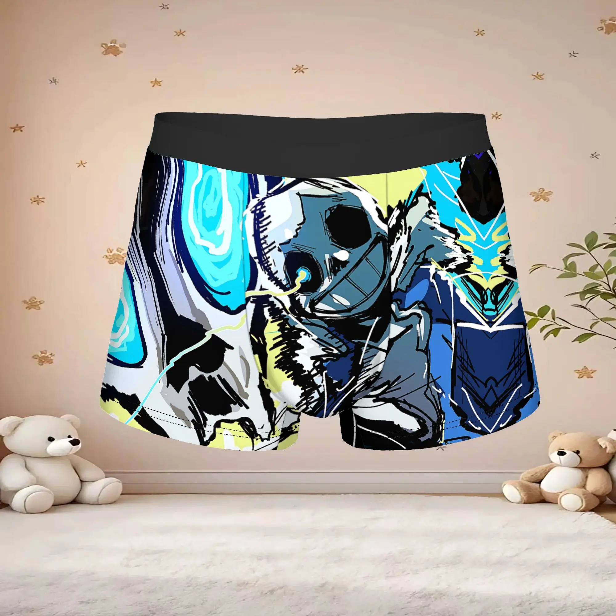 1pc Popular Undertale Anime Pattern boxers Game Lover Novelty Panties Men's Underwear Ventilate Shorts Boxer Briefs