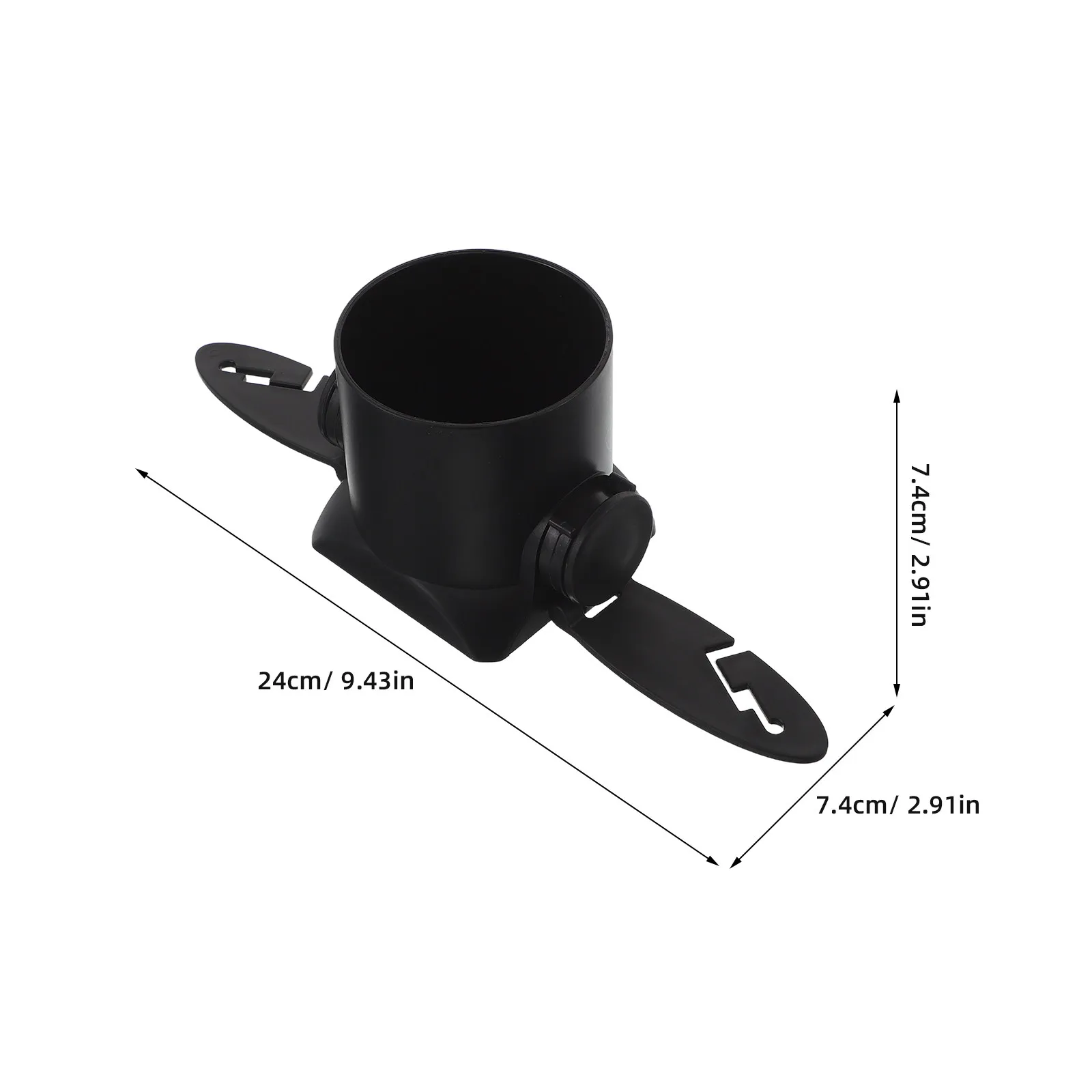 Kayak Cup Holder Black High Strength Plastic Paddle Board Accessories Surfboard Marine Boat Drink Holder Stable Non Slip Can view 4
