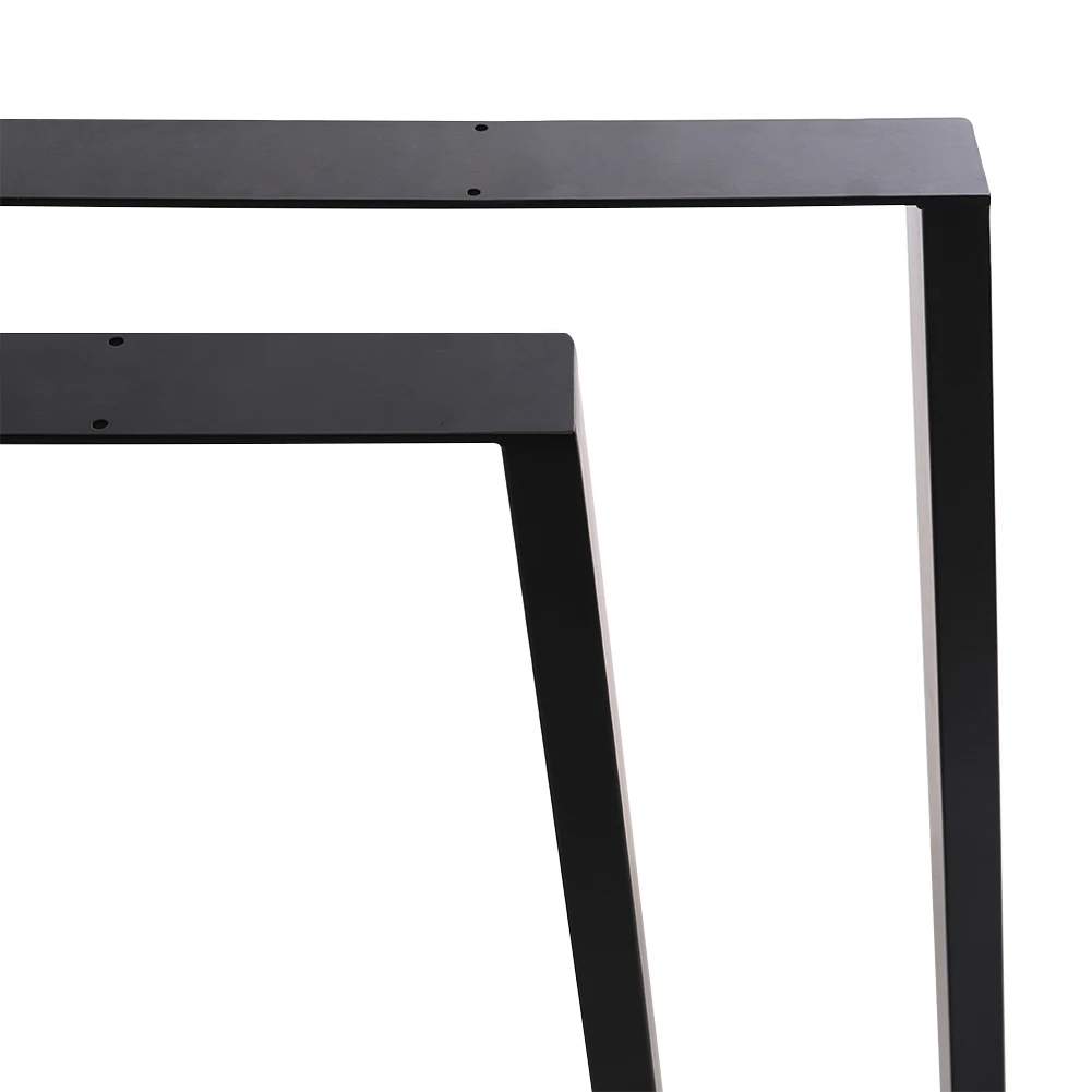 Voltsify Set of 2 Trapezoidal Table Legs DIY Steel Furniture Legs, 20 X 29.5cm