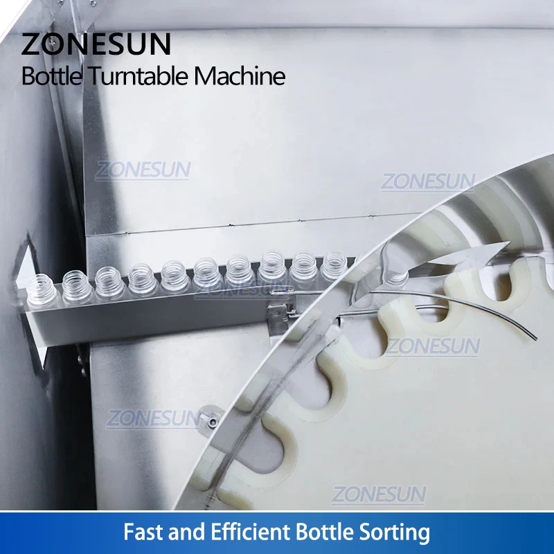 ZONESUN ZS-LP150 piccola bottiglia di plastica completamente automatica che organizza la macchina del riordinatore per la linea di produzione dell'etichettatrice di riempimento