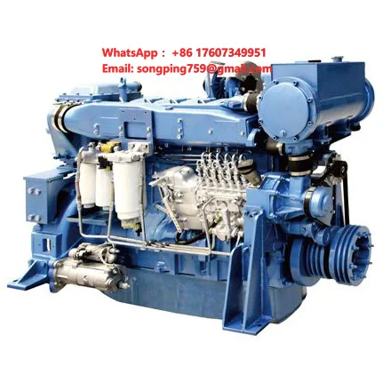 New for 300-500HP 4 Stroke 6 Cylinder Inboard Boat Dieel Engines with Marine Gearbox Model CT-E-0291 for Ships