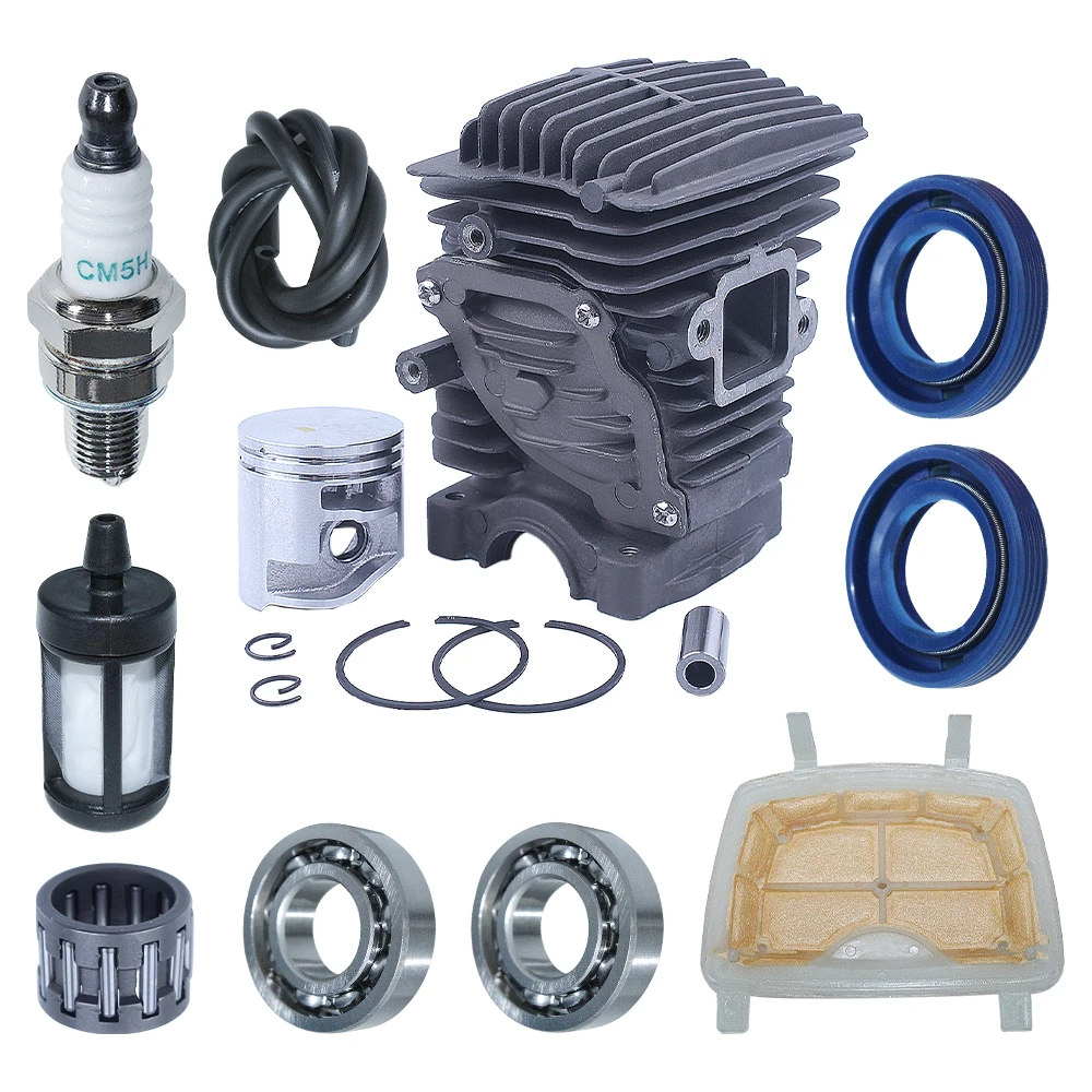 Kit segel minyak bantalan Piston silinder gergaji mesin 38mm untuk Stihl MS211 MS181 C MS171 MS 171 181 211 gergaji mesin 1139 020 1201 1139 03