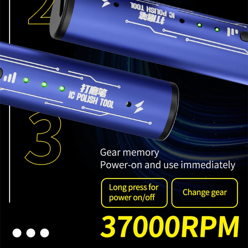 Imagem -06 - Mecânica Gdr2 Caneta de Polimento Elétrico Carregamento Pequeno Polimento e Máquina de Gravura para o Telefone Móvel Chip de Corte de Moagem