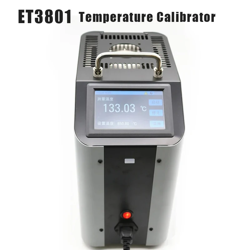 Bloco seco temperatura calibrador, forno portátil, ET3801,-30 ℃-1200 ℃, equipamentos de calibração de temperatura no local, Novo, 2023