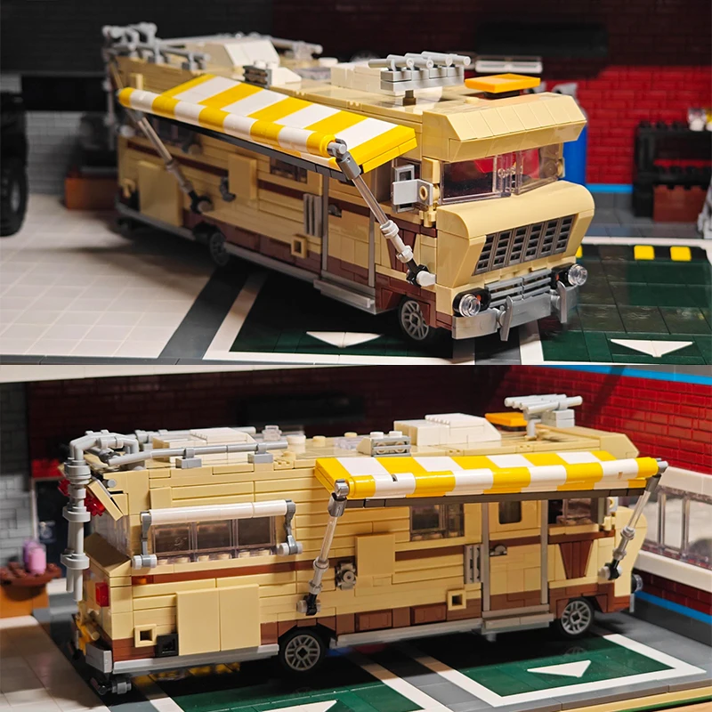 1288PCS Apocalypse RV Bouwstenen Speelgoed Sets MOC Motor Thuis Voertuig Montage Blokken Model Thuis Ornament Voor Festival Geschenken