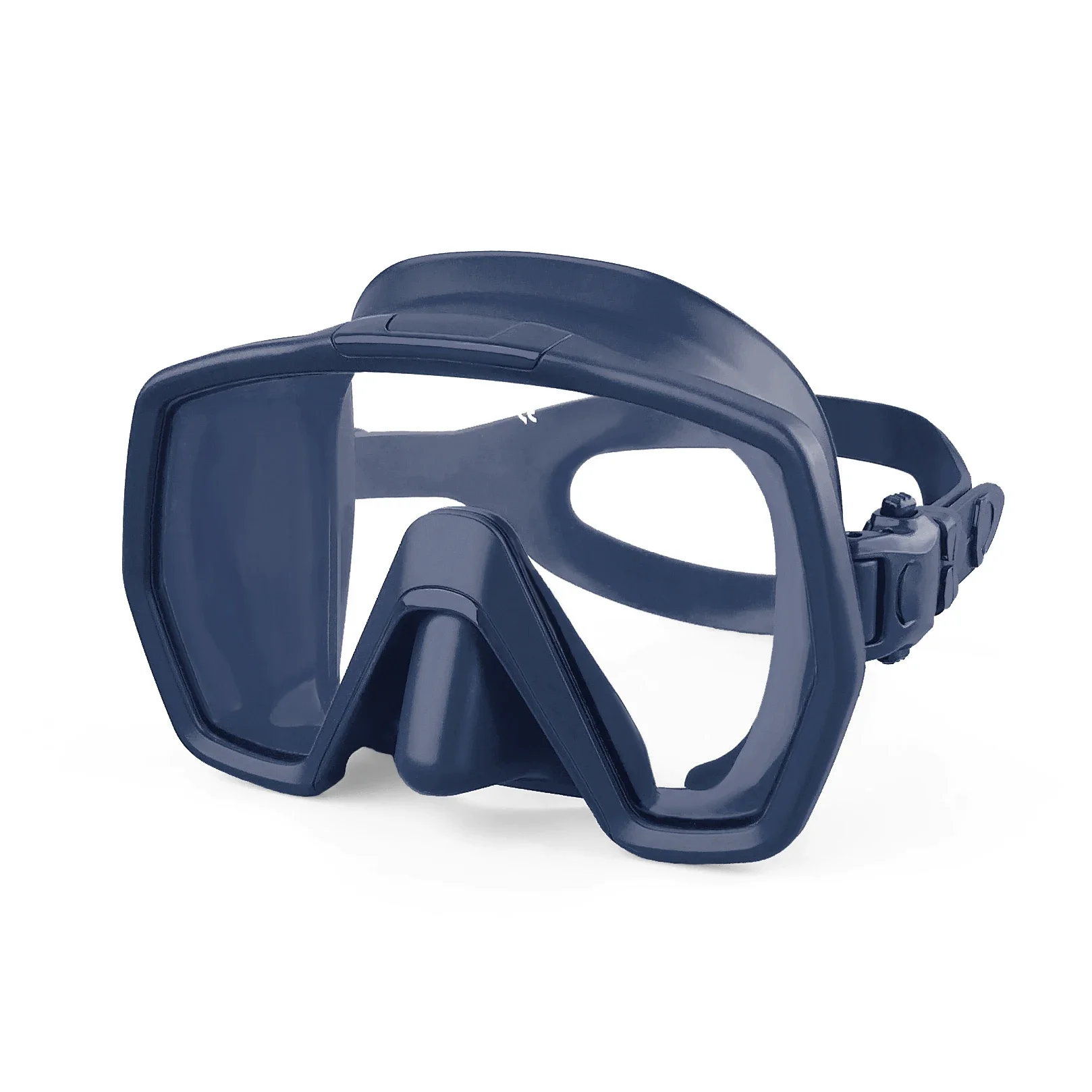 Factory Direct Sale Pure Liquid Silicone Half Face Adult Scuba Diving Mask Frameless Deep Diving & Snorkeling