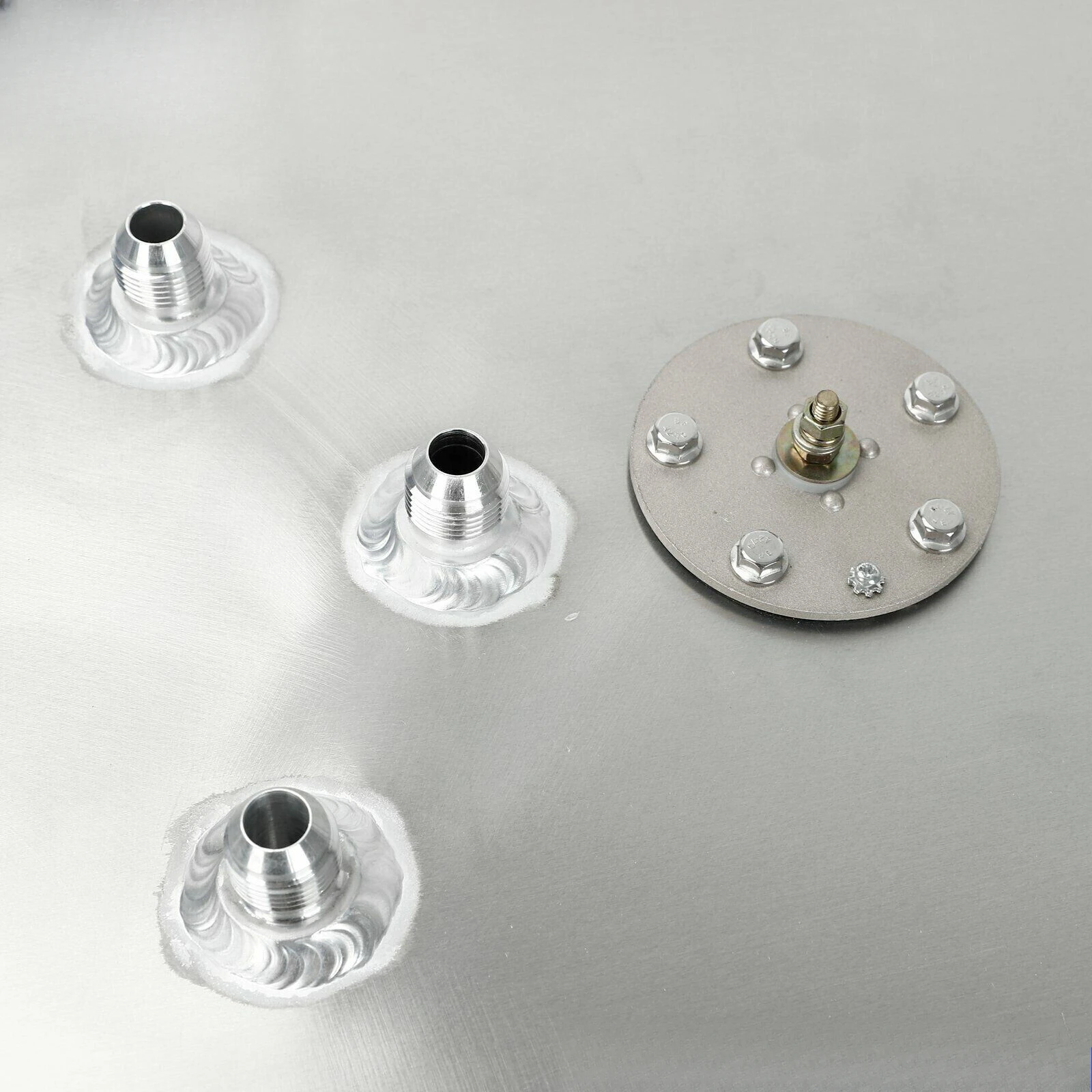 Tangki Bensin Sel Bahan Bakar Balap Aluminium Dipoles 15 Galon dengan Tutup + Pengirim Level untuk Hot Rod untuk Balap Jalanan untuk Mobil Track