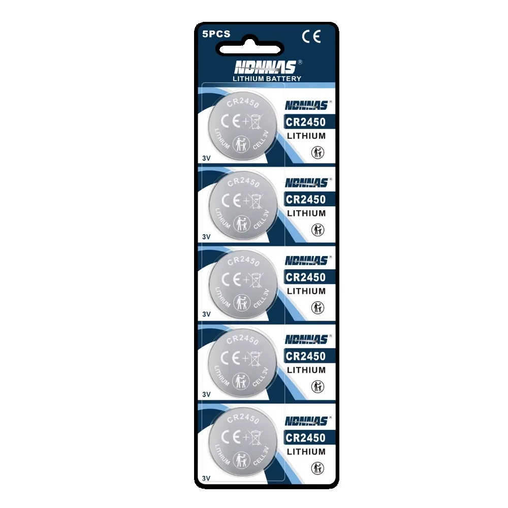 2-90pcs3V CR2450 Button Batteries CR2450 5029LC LM2450 DL2450 CR2450N BR2450 600mAh Mercury free Lithium Cell Coin Watch Battery