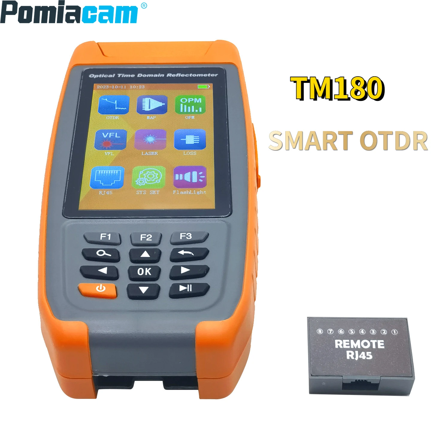 

TM180 SMART OTDR Optical Time Domain Reflectometer Fiber Tester Breakpoint Obstacle Detector Optical Cable Detection