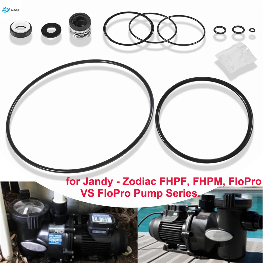 O-Ring Rebuild Repair Kit for Jandy,Zodiac,FloPro&VS FloPro,FHPF, FHPM Pool Pump Seal Gasket,Valve Kit PS-3890 Shaft Seal O-Ring