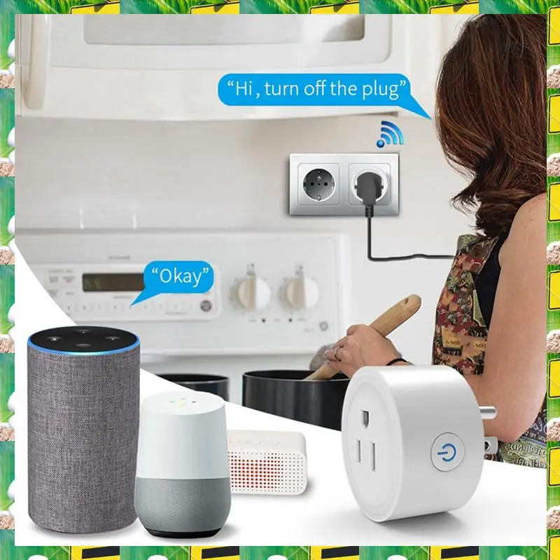 3C Electron Zigbee Smart Voice Control 16A With Power Monitoring And Timing Function For Alexa Google US Plug,Zigbee Smart Voice