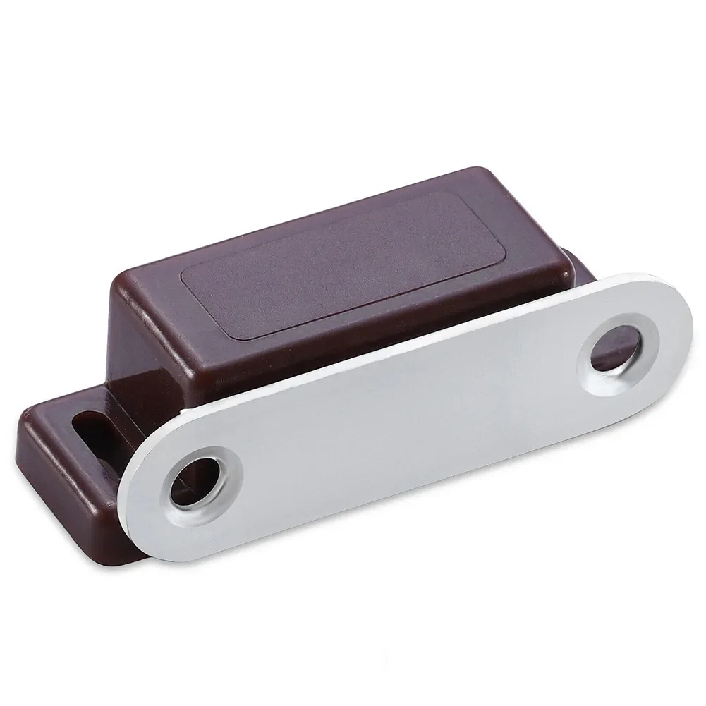 Door Closers Magnetic Catches Magnetic 4.5cm 6PCS ABS Plastic Brown Cabinet Cabinet Latches Heavy Duty None Brand New None