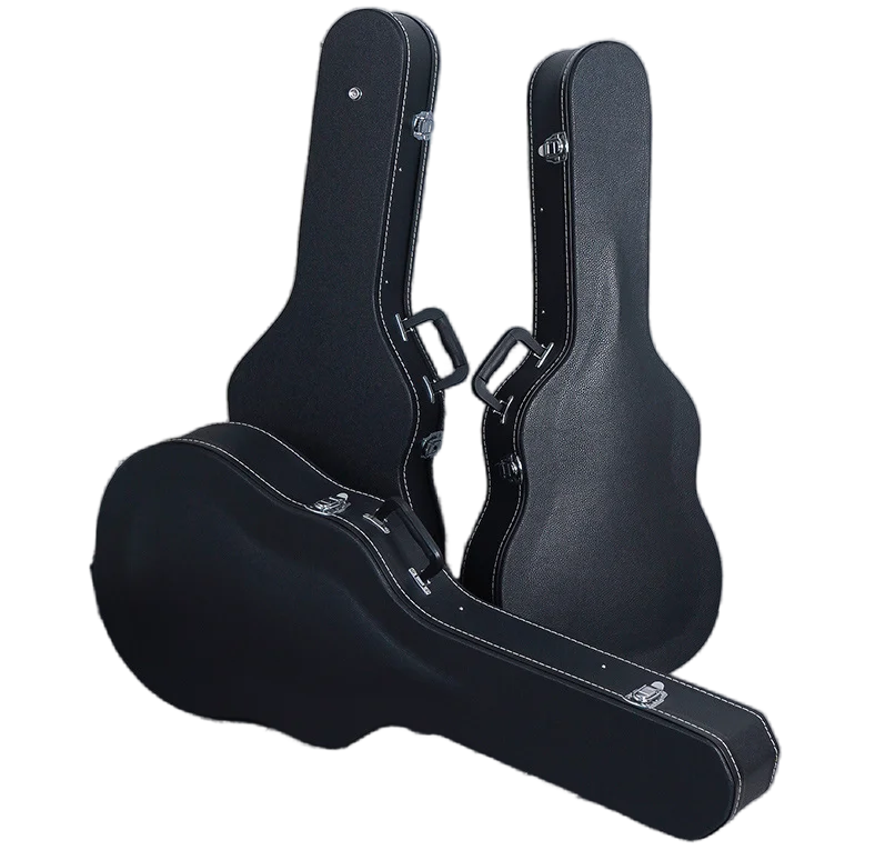 High Quality Acoustic Guitar Leather Case With Velvet Lining Classic Guitar Protective Storage Bag  For String Instrument