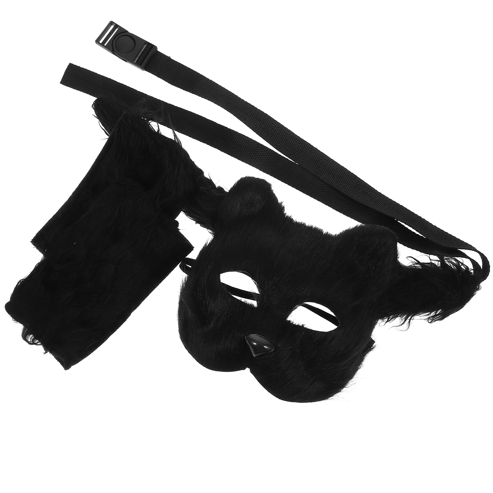 

Wolf Mask Glove Set Costume Halloween Costumes Accessories Head Cosplay Animal Decor Accessory