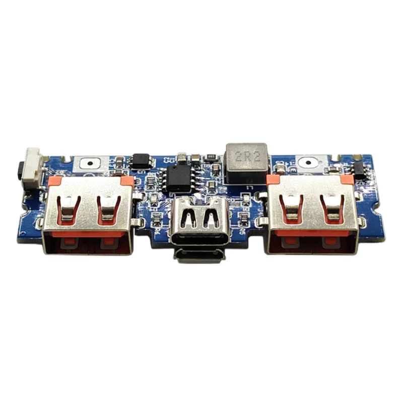 Lithium Battery Charger Board LED Dual USB 5V 2.4A Micro/Type-C USB Mobile Power Bank 18650 Charging Module