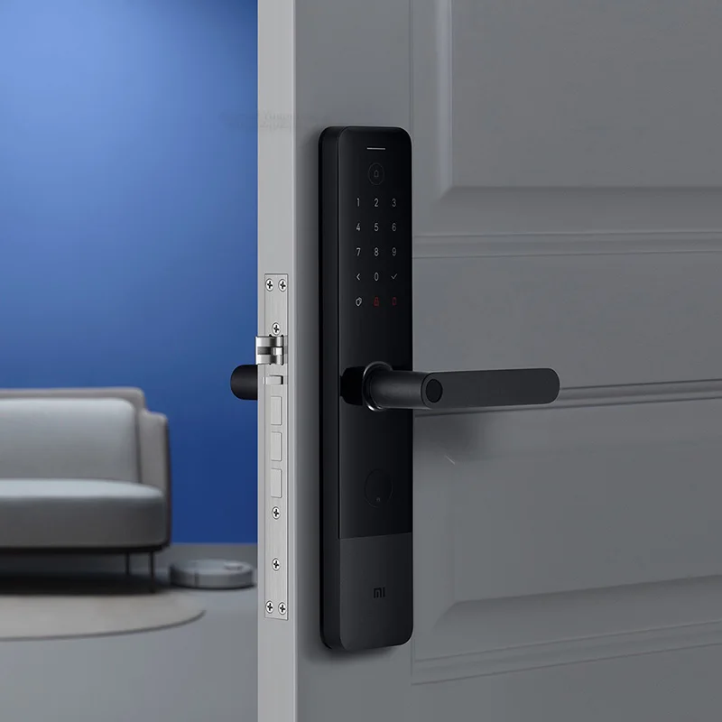 New Xiaomi Mijia Smart Door Lock E Fingerprint Password Bluetooth Unlock Detect Alarm Work Mi Home App Control with Doorbell