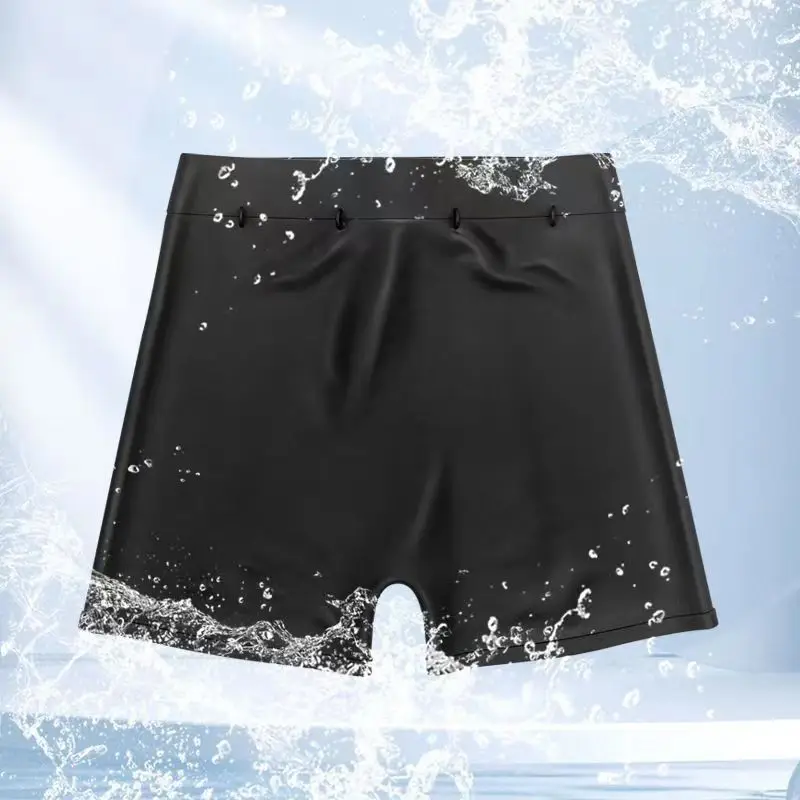 Plus Size Full Silicone Swim Trunks Briefs Quick Dry Protection Women Men Beach Trunks Spring Swimming Underwear Fit Lightweight