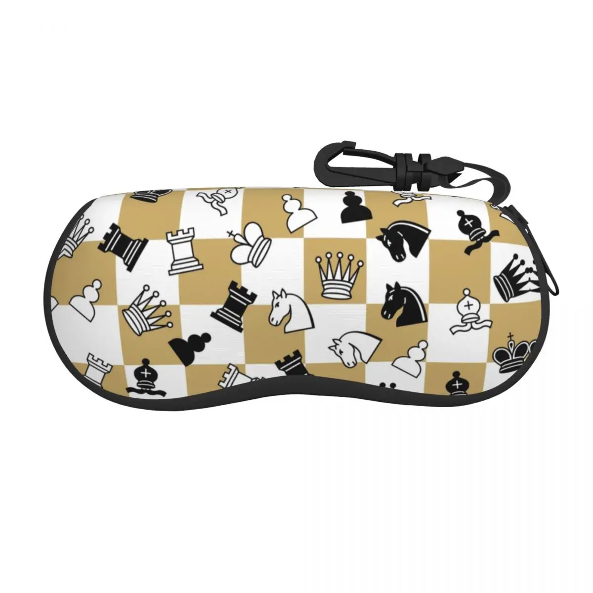 Chess Game Eyeglass Glasses Case Women Men Soft Chessboard Board Game Sunglasses Protective Pouch