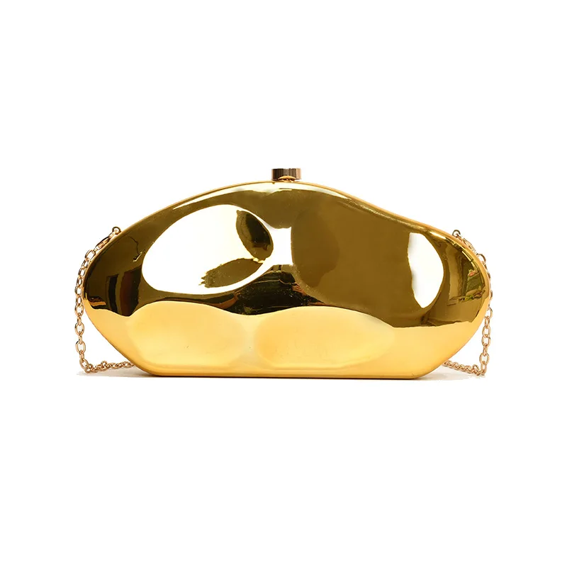 

Women Acrylic Shell Bag Cute Evening Clutch Bag For Wedding Party Small Gold Purses Designer Summer Beach Handbags Lemon Color