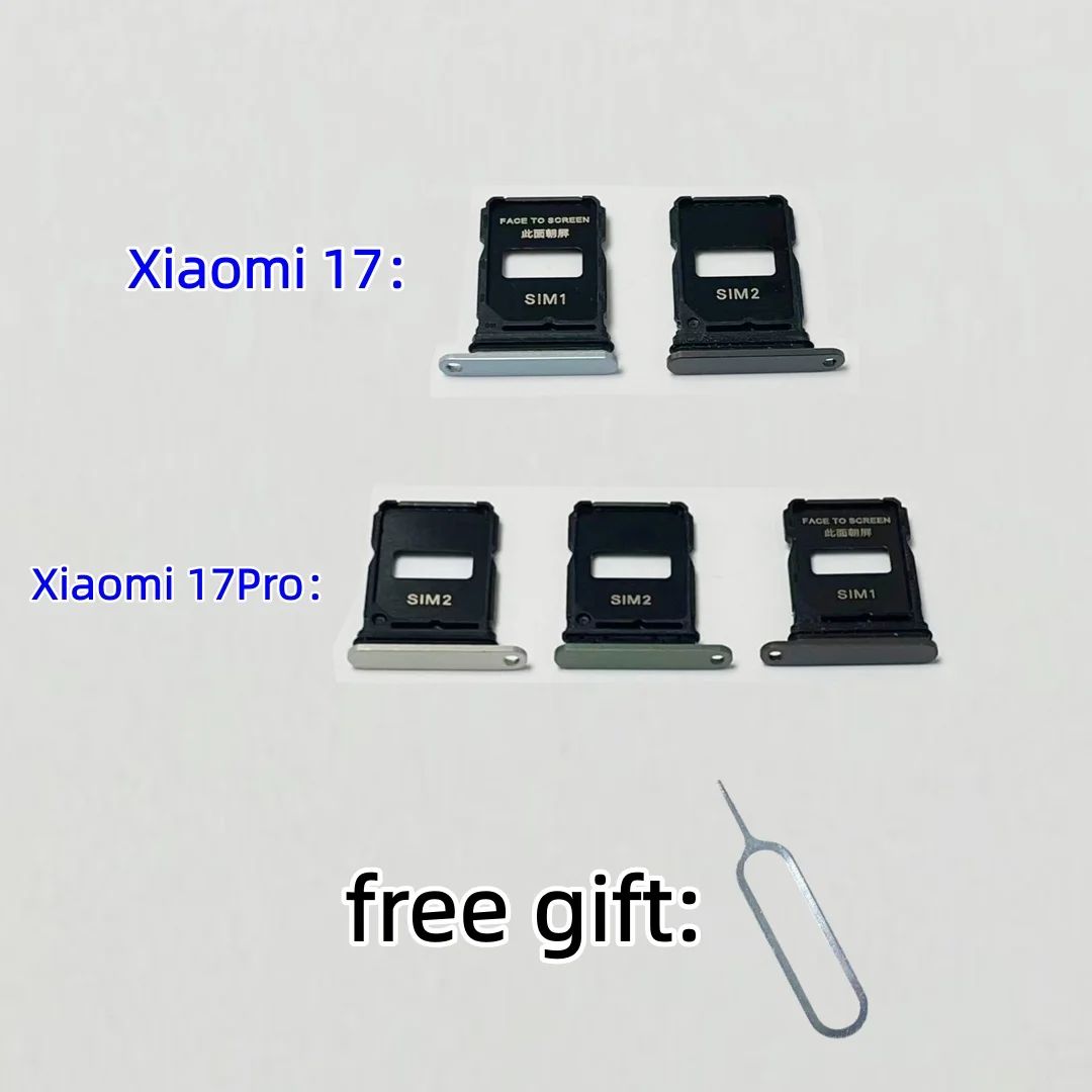 SIM Card Tray For Xiaomi mi 17 17Pro ‌25113PN0EC 25098PN5AC Repair Parts drawer chip card tray Socket Drawer