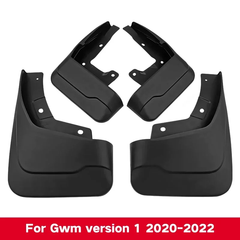MudFlaps For Great Wall Cannon GWM Poer Ute 2020-2022 Mud Splash Guard Mudguards Front Rear Fender Auto Styline Car Accessories