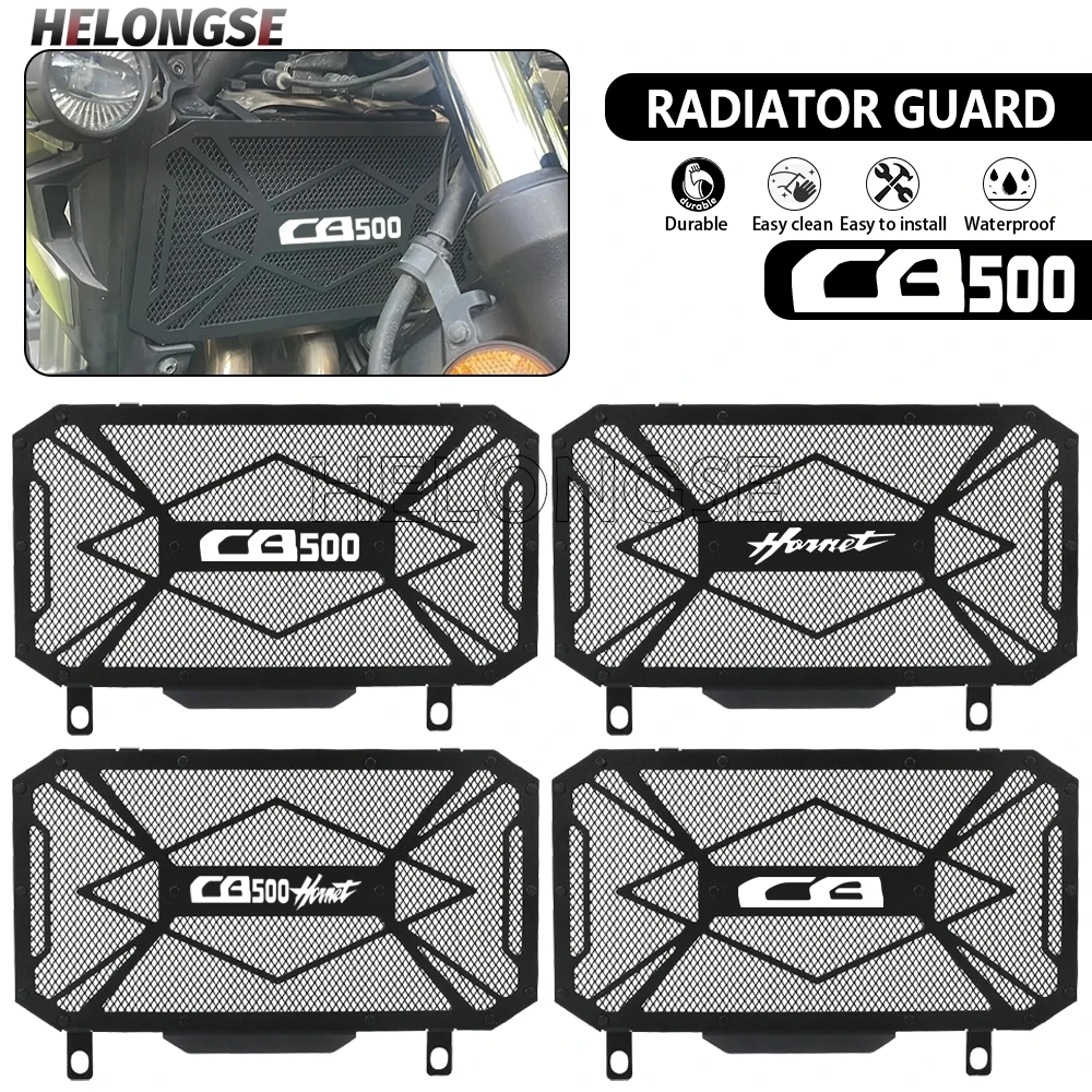 

Motorcycle Radiator Grille Guard Cover HELONGSE For Honda CB400X 2013- 2024 CB500X CB500F CB400F CB 400X 400F 500X 500F Parts
