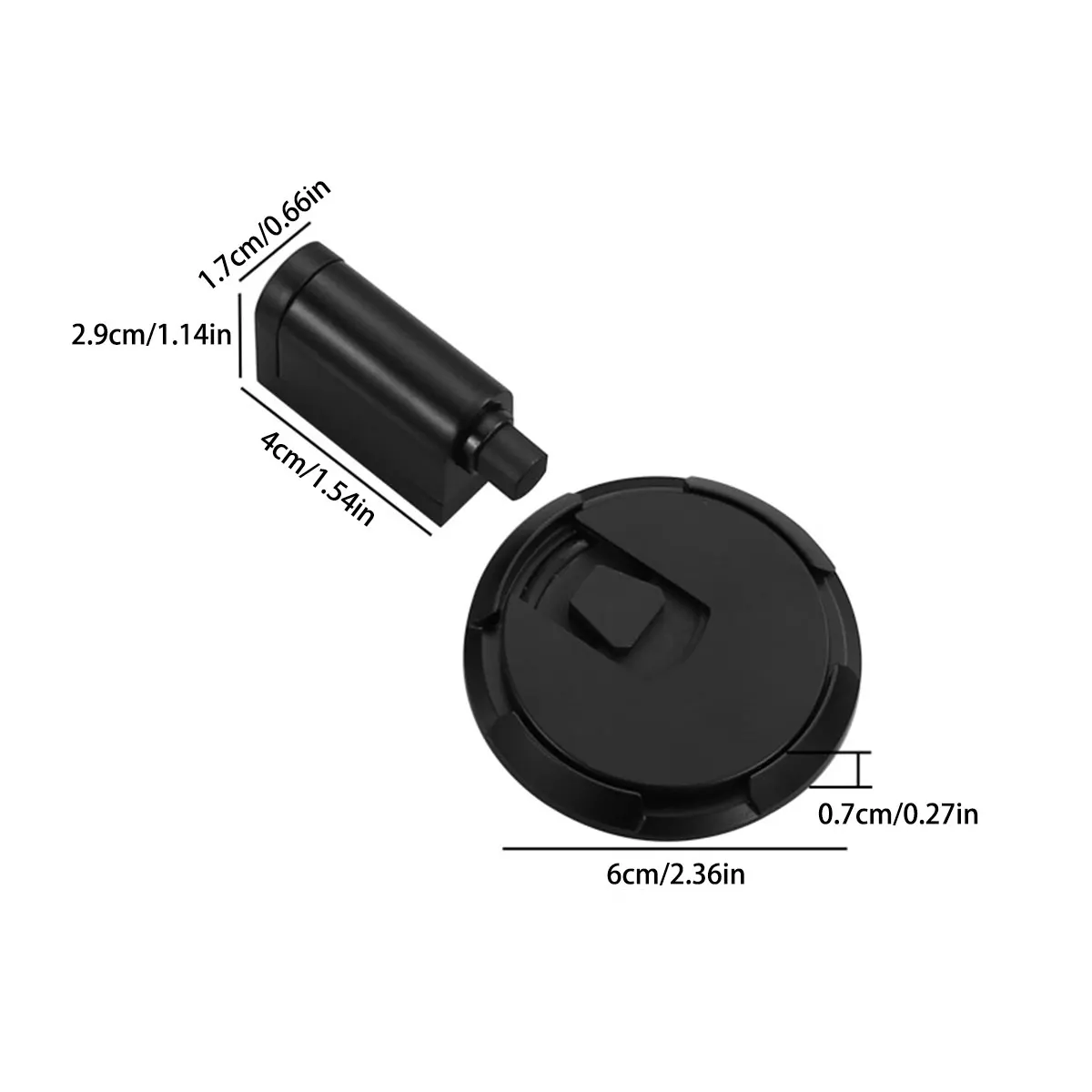 Mechanischer Türstopper, Türhalter, robuster Türstopper, kollisionssicher, stanzfrei, verstellbare Türabsaugung, Möbelbeschläge