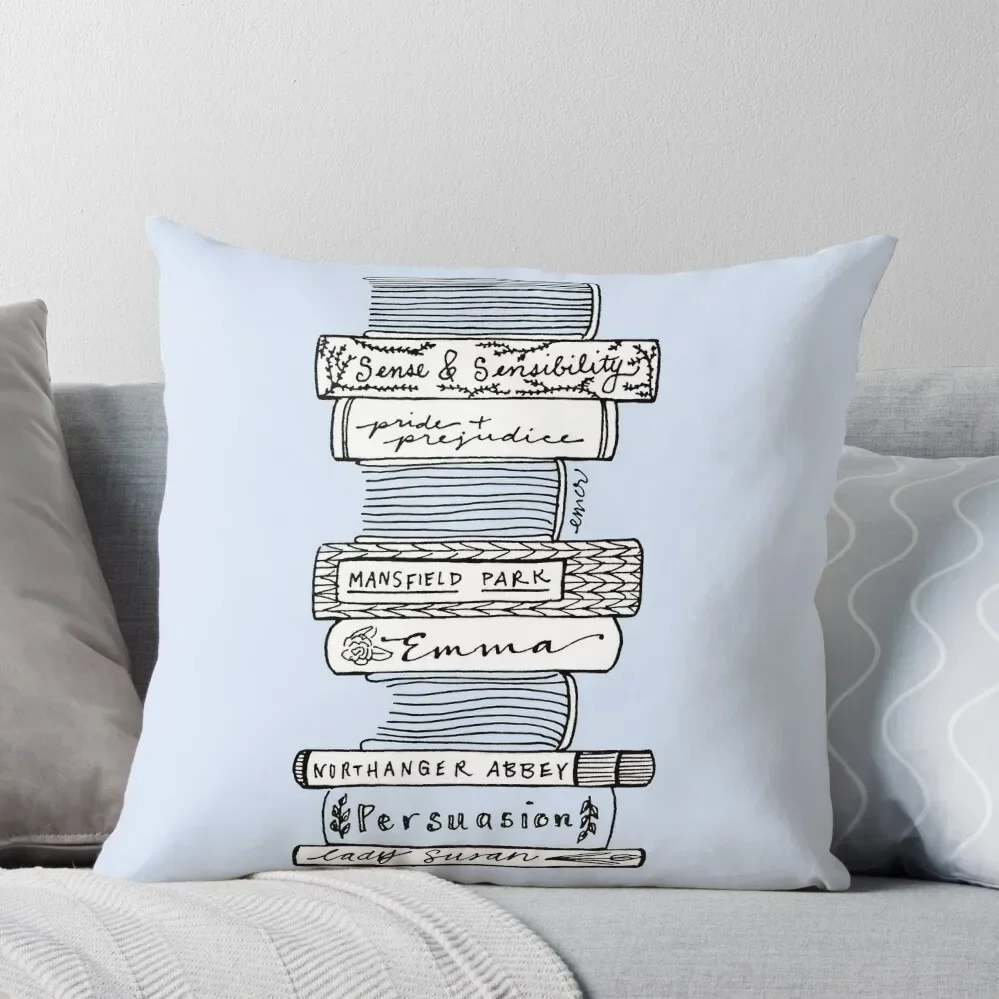 Collected Works of Jane Austen Throw Pillow Sofa Cushions Sofa Cushions Covers Pillow