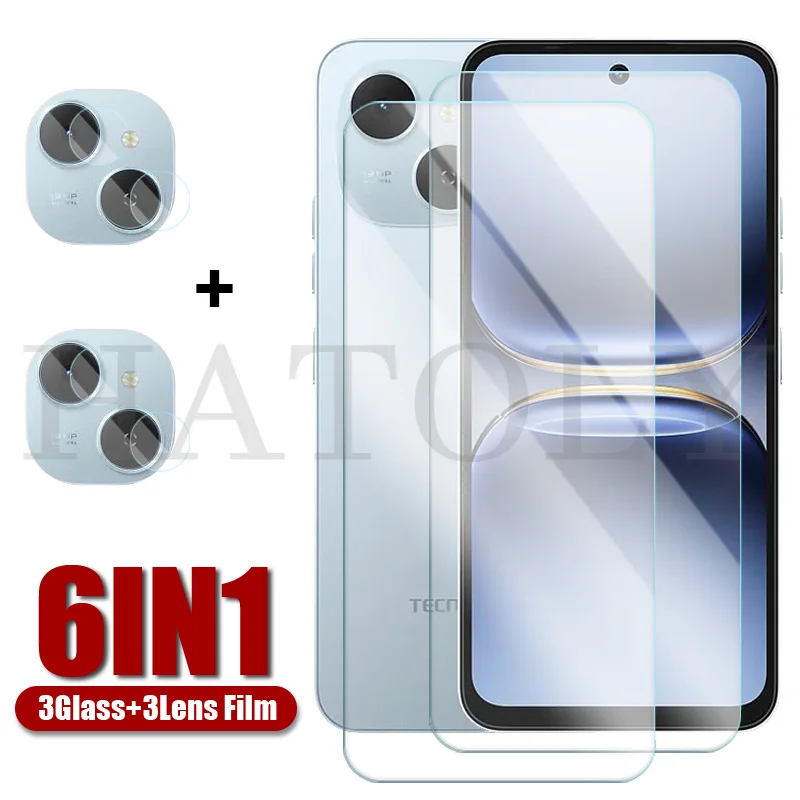 ل Tecno Spark 40C الزجاج للزجاج ل Tecno Spark 40C شاشة المقسى زجاج واقي عدسة الكاميرا فيلم ل Tecno Spark 40C 4G