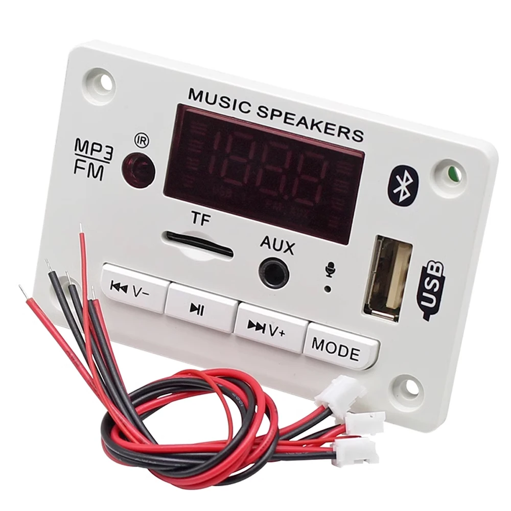 DC12V Lossless Bluetooth Decoding Board with Dual 25W Power Amplifier DIY Home Car Speaker Audio Receiver Module