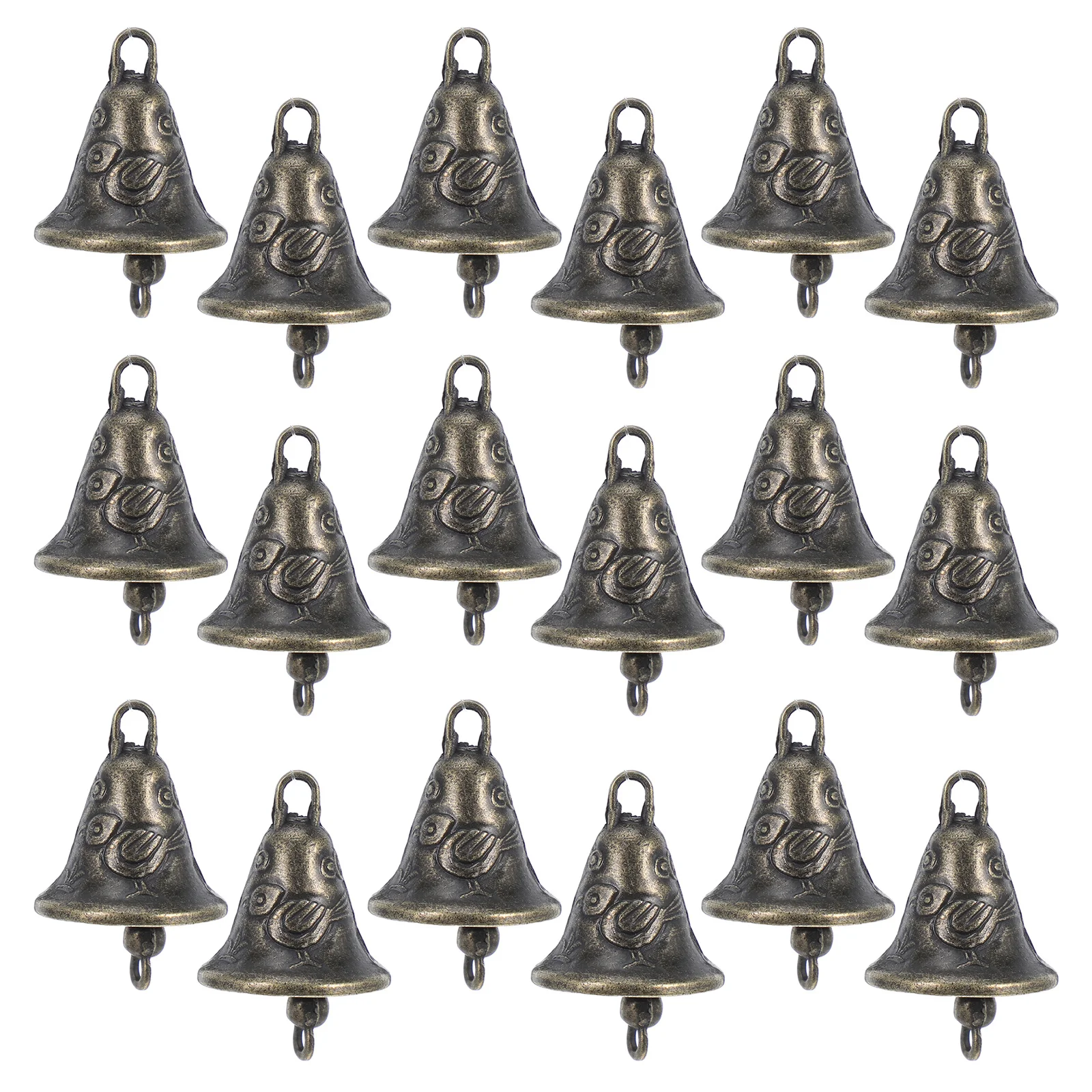 

25Pcs Vintage Bronze Metal Bells Small Hanging Craft Bells for Wind Chimes Pet Collar Ornaments Metal Bell Ornaments