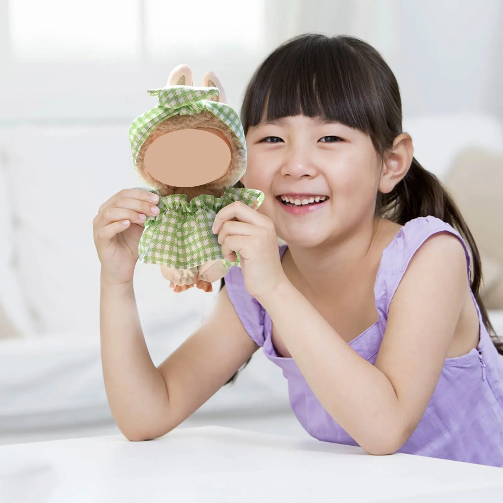 น่ารัก Mini Plush ตุ๊กตาเสื้อผ้าชุดเท่านั้นเสื้อผ้าอุปกรณ์เสริมสําหรับ 17 ซม.Labubu ตุ๊กตาเสื้อกันหนาว Hoodie เสื้อผ้า Diy เด็กของขวัญ