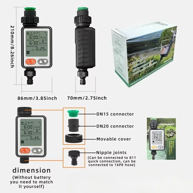 Garden Digital Water Timer Flower Plant Garden Green System Automatic Controller Drip Irrigation Smart Water Irrigation Timer