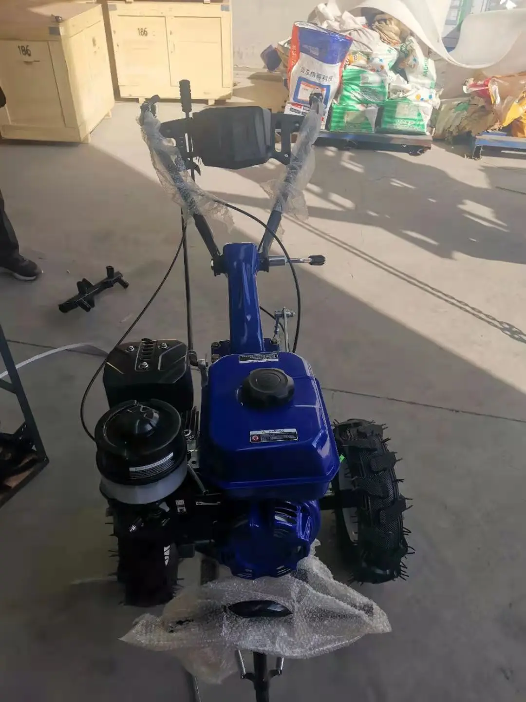 Power tiller with double PTO