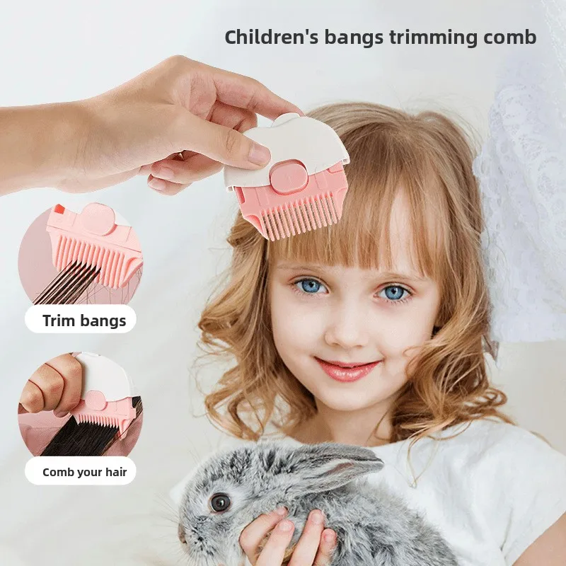 

Baby 2-in-1 hair cutting artifact Children's bangs, broken hair, split ends, thin comb, hair care, portable mini comb