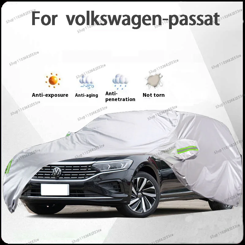 

Автомобильный чехол для Volkswagen Passat Fit — водонепроницаемый, пылезащитный, солнцезащитный козырек (УФ), снегозащитный | Серебряное полное покрытие с защитой в течение всего дня