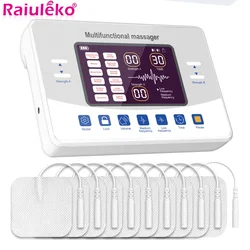 12 Modes Electric Pulse Tens Massager Ems Muscle Stimulator Acupuncture Low Frequency Physiotherapy Slimming Machine Health Care