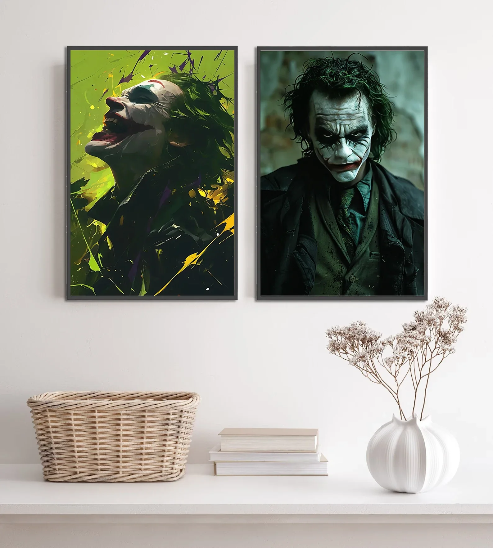 J-Joker ذاتية اللصق المشارك شخصيات الفيلم صور ديكور المنزل قماش اللوحة صورة جدار الفن غرفة نوم ديكور غرفة نوم هدية