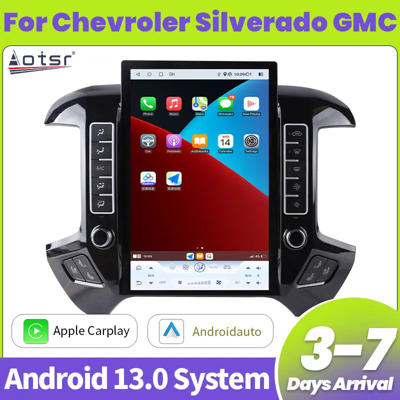 2024 New  Android 13 For Chevroler Silverado 2013-2019 GMC-Sierra 2014-2020 Car Radio GPS Navigation Head Unit Multimedia Player