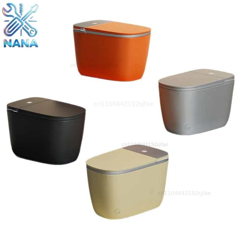 Fully automatic smart toilet siphon flush capacitor flip foam household water pressure multi-function limit toilet