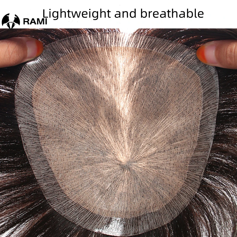 Men's Capillary Prothesis Silk Base Men Toupee Male Hair Prosthesis Breathable Human Hair Systems Unit For Man Wigs Natural Hair