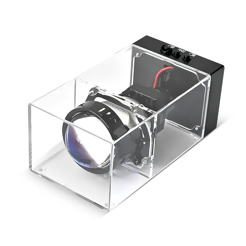 

Auto LED headlight 3-inch bifocal lens test box, display box one-button control of far and near light laser